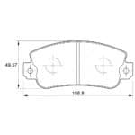 KBC Brake Pads (front) for Alfa