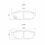 KBC Brake Pads (front) for Mazda