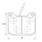 KBC Brake Pads (front) for Peugeot