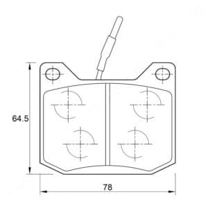 KBC Brake Pads (front) for Peugeot