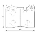 KBC Brake Pads (front) for Alfa,BMW