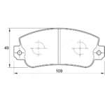 KBC Brake Pads (front) for Dacia Cristal,Renault
