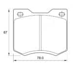 KBC Brake Pads (Front) for Chevrolet, Colt, Ford, Nissan, Opel, Toyota