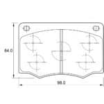 KBC Brake Pads (Front) for Ford, Rover