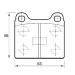 KBC Brake Pads (front) for Audi,Volkswagen Passat