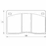 KBC Brake Pads (Front) for Jaguar, Lamborghini