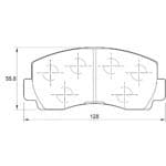 KBC Brake Pads (front) for Ford,Mitsubishi