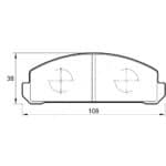 KBC Brake Pads (front) for Mazda
