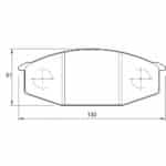 KBC Brake Pads (front) for Nissan,nissan