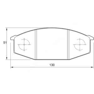 KBC Brake Pads (front) for Nissan,nissan
