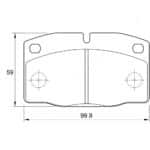 KBC Brake Pads (front) for Opel Ascona, Opel Kadett,Opel Monza