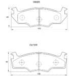 KBC Brake Pads (front) for Volkswagen Citi,Volkswagen Jetta,Volkswagen Passat