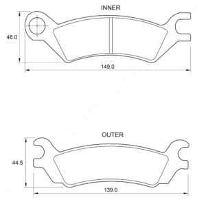 KBC Brake Pads (rear) for Mazda