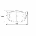KBC Brake Pads (rear) for  Hyundai,Nissan