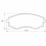 KBC Brake Pads (front) for  Nissan