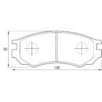 KBC Brake Pads (Front) for Nissan Sentra, Sabre