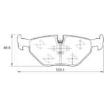 KBC Brake Pads (Rear) for BMW E36