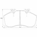 KBC Brake Pads (front) for Iveco Cargo, Mercedes Benz