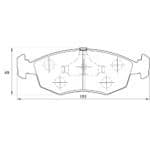 KBC Brake Pads (Front) for Ford , Toyota, Volkswagen