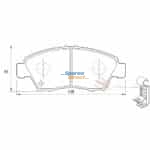 Stone Brake Pad Set Front SP15520
