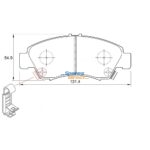 Stone Brake Pad Set Rear SP21861
