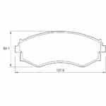 KBC Brake Pads (front) for Nissan
