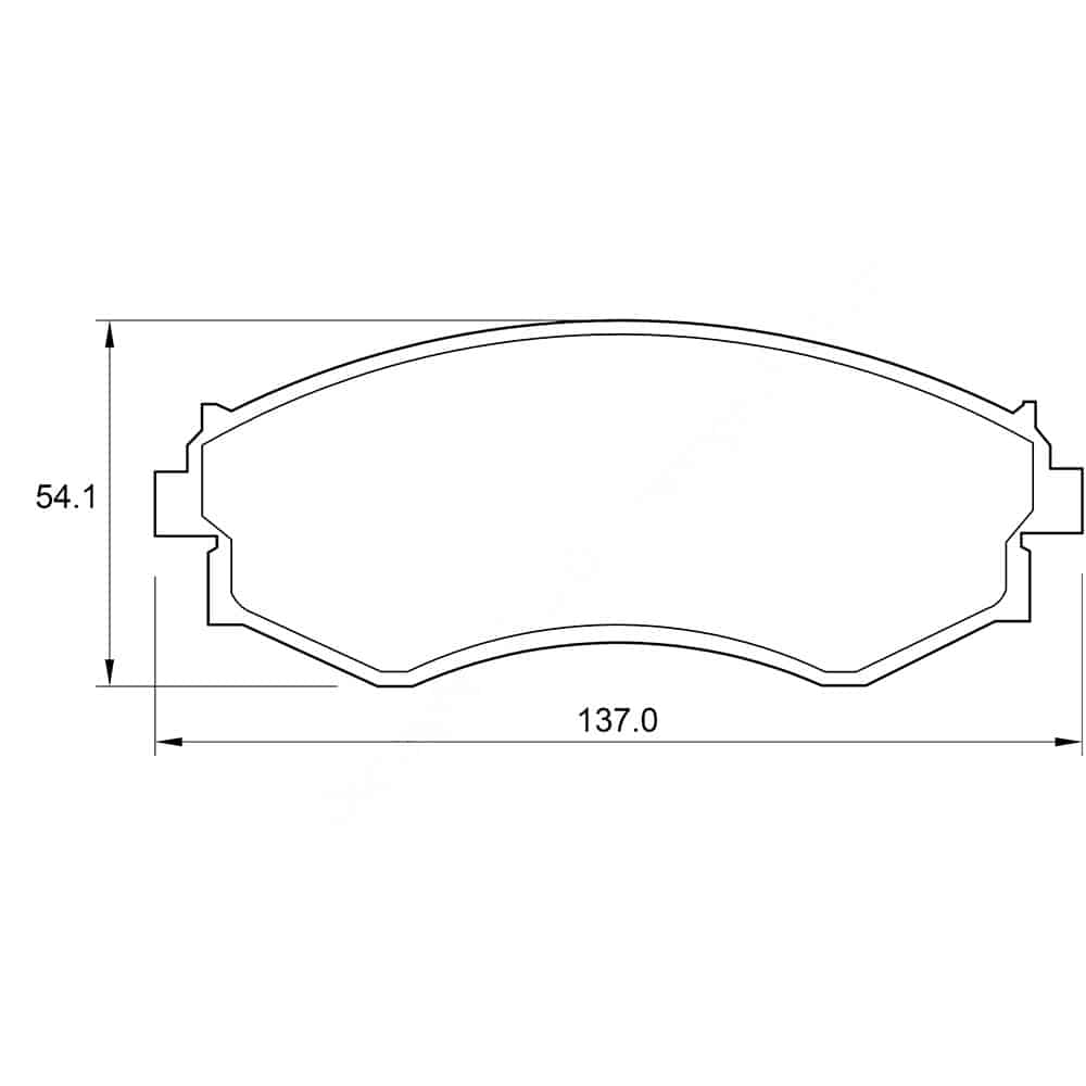 D3026 KBC Brake Pads (front) for Nissan - Image 1