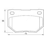 KBC Brake Pads (Rear) for Nissan