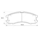 KBC Brake Pads (front) for  Mazda MX6