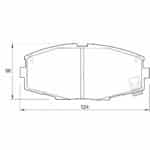 KBC Brake Pads (front) for Toyota Celica Supra
