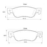 KBC Brake Pads (rear) for Isuzu Troope