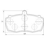 KBC Brake Pads (front) for Landrover Defender