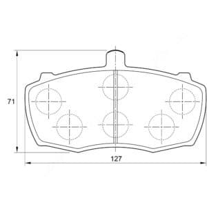 KBC Brake Pads (front) for Landrover Defender