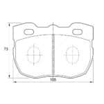 KBC Brake Pads (Front) for Landrover Defender, Discovery, Range Rover
