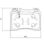 KBC Brake Pads (front) for Mercedes Benz