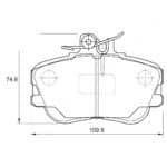 KBC Brake Pads (Front) for Mercedes Benz