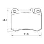 KBC Brake Pads (rear) for Mercedes Benz