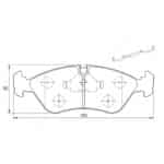 KBC Brake Pads (Front) for Land Rover Discovery, Opel Astra, Opel Kadett