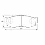 KBC Brake Pads (front) for Nissan langley