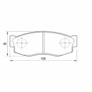 KBC Brake Pads (front) for Nissan langley