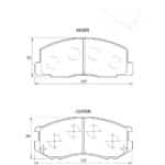KBC Brake Pads (front) for Toyota Condor,Toyota Venture