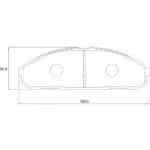 KBC Brake Pads (front) for Nissan Patrol