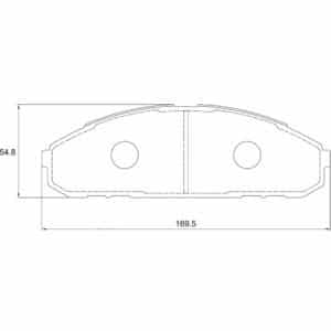 KBC Brake Pads (front) for Nissan Patrol
