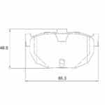KBC Brake Pads (Rear) for Hyundai, Kia