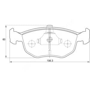 KBC Brake Pads (front) for Ford Mondeo