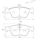 KBC Brake Pads (Front) for Mercedes Benz
