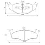 KBC Brake Pads (front) for Volkswagen