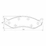 KBC Brake Pads (front) for Chrysler