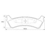 KBC Brake Pads (Rear) for Jeep