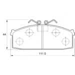 KBC Brake Pads (front) for Mazda, Nissan ,Nissan Skyline